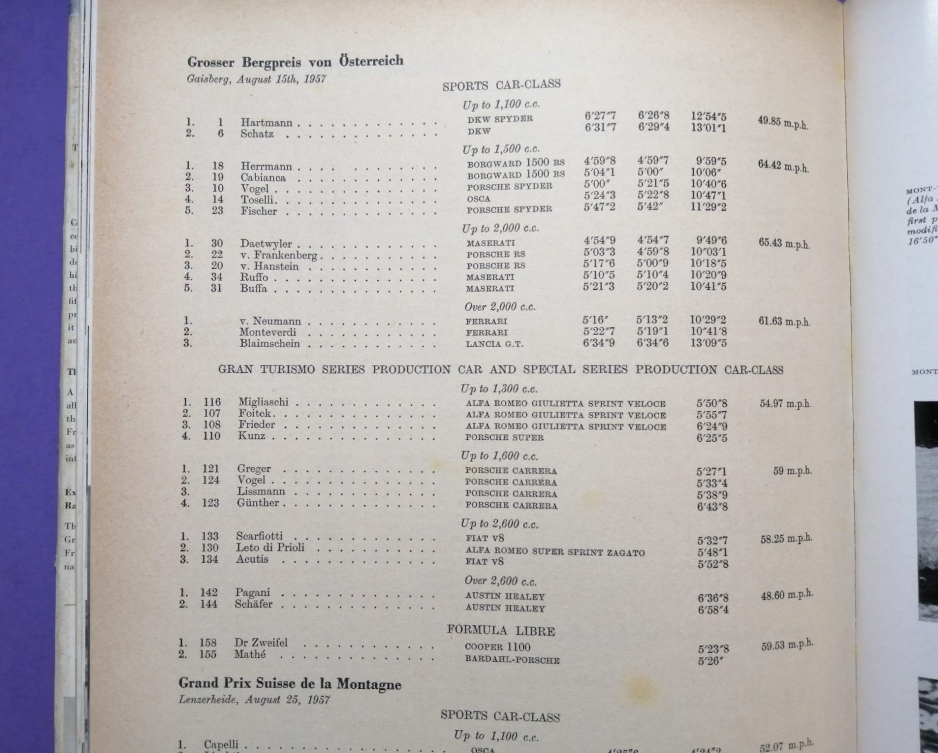 RARITÄT! sehr altes Buch, Automobile Year 1958 Edition Nr.5, Rennsaison 1957, Borgward, Porsche 356, Maserati 450S,.. Formel 1, LeMans, Mille Miglia, Gaisberg,.. Vanwall, Jaguar F-Type,.. ENGLISCH!