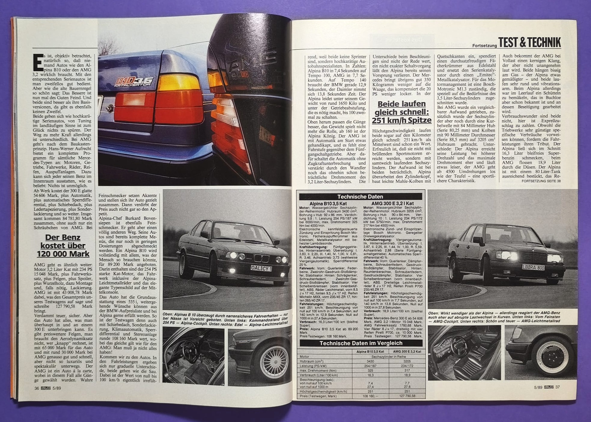 alte Zeitschrift Magazin Heft, Rallye Racing, 1. März 1989, Test Alpina B10 (BMW 3er E30), Audi 90 Quattro GTO, Zakspeed Formel 1, Opel Kadett E GSI, Rallye Nachwuchs Fahrerinnen