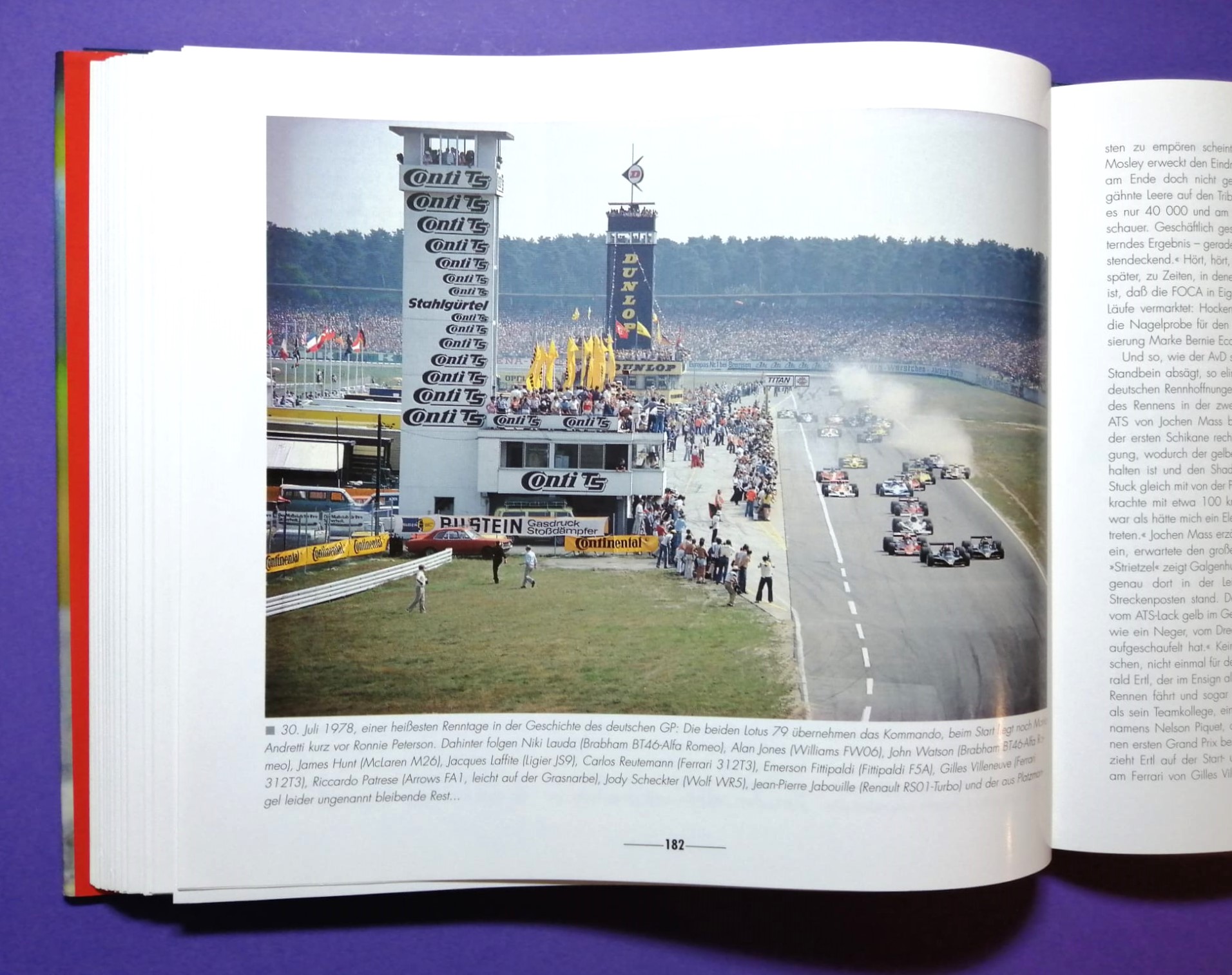 altes Buch, Grand Prix 70 Jahre Großer Preis von Deutschland, 1926 bis 1997, Avus, Solitude, Nürburgring, Hockenheimring, Formel 1, Rindt, Lauda, Berger, Clark, Cevert, Schumacher, Winkelhock, Zakspeed,..