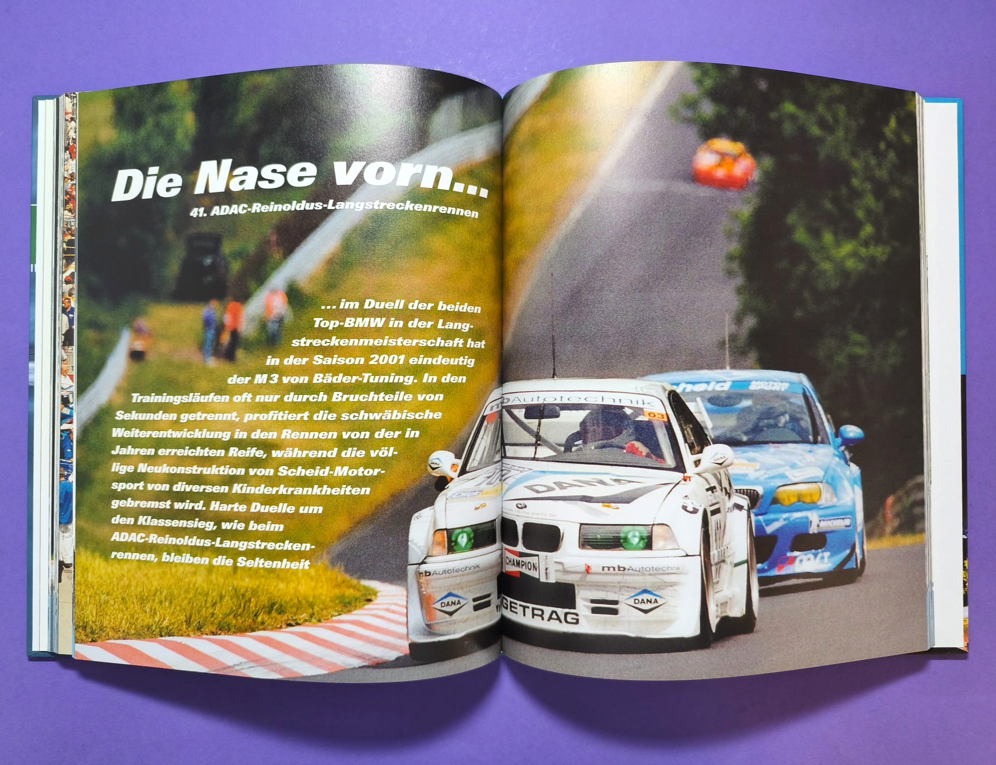 altes Neuwertiges Buch, Grüne Hölle 2001, 24h Nürburgring Nordschleife,.. BMW E36, E30, Opel Astra, Mitsubishi Evo,...