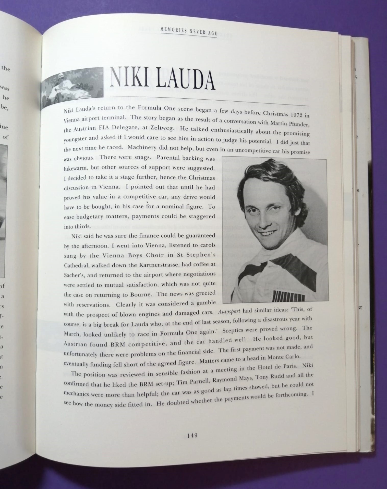 altes Buch, Grand Prix, The Legendary Years, The Personal Memories of Louis Stanley, Formel 1, Rindt, Lauda, Cevert,.. 50er bis 70er Jahre, Englisch! 