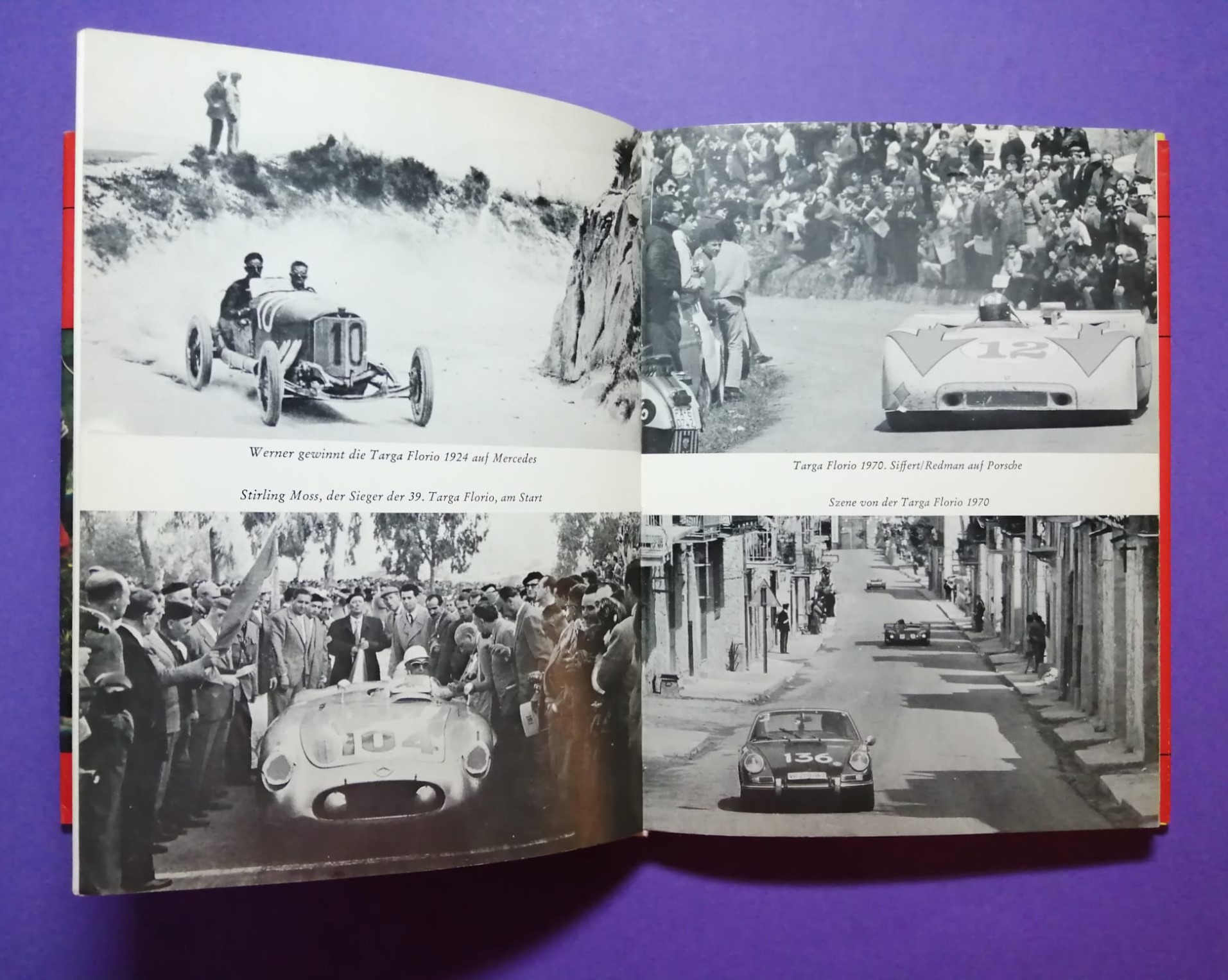 altes Buch, Eiskalt auf heißen Straßen, Die härtesten Autorallyes der Welt, Targa Florio, Siffert, Porsche, Renault Alpine,..