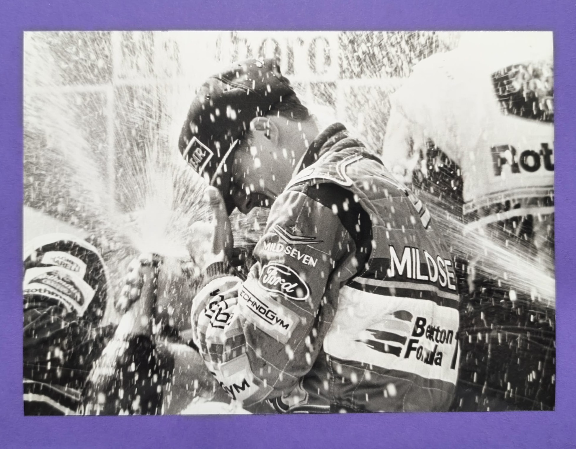 altes Pressefoto, Michael Schumacher, Benetton Ford, Formel 1 Grand Prix 1994, 16x22cm