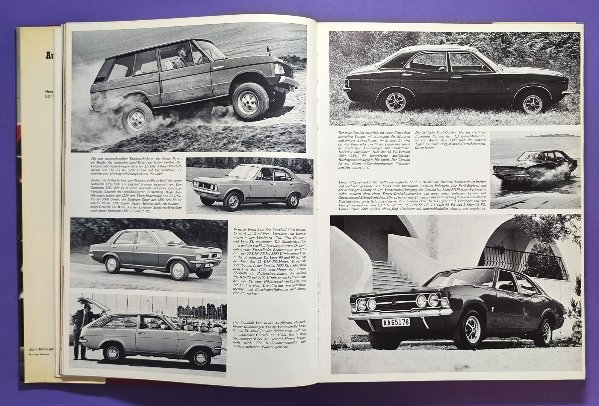 altes Buch, Auto Jahr 1970-1971, Nr. 18, Jochen Rindt Formel 1 Grand Prix Weltmeister, Lotus72, LeMans, CanAm, Indy Car,.. Stewert, Cevert, Ickx, Brabham,.. Ferrari, Porsche 917, Matra,.. Citroen SM, Straßenautos,..