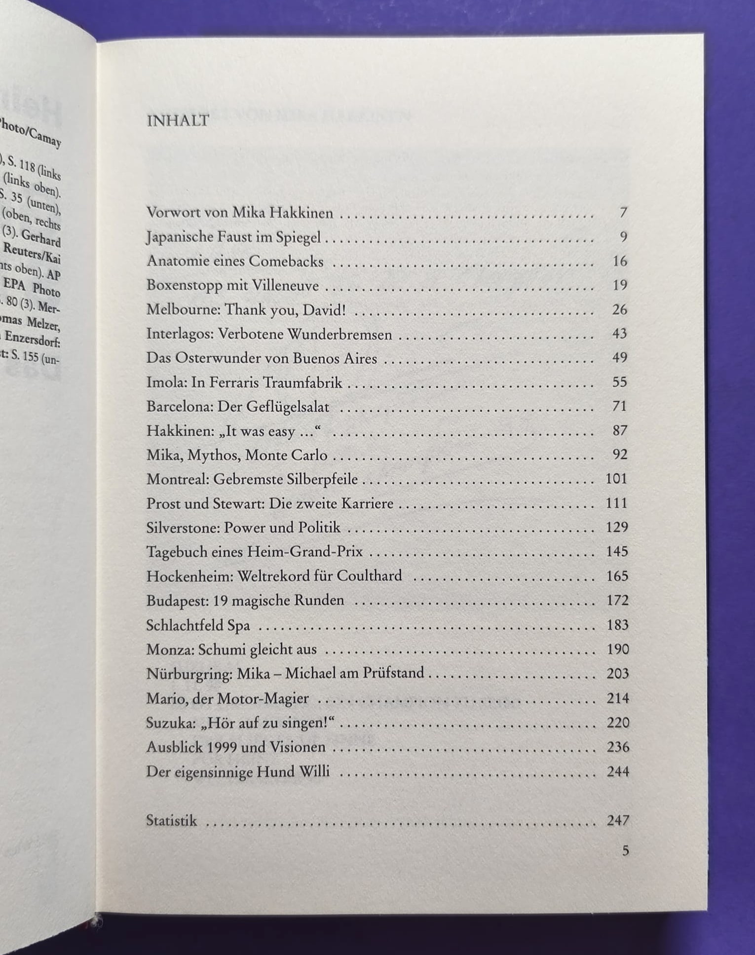 altes Buch Grand Prix Story 1998, Heinz Prüller, Formel 1 Grand Prix Jahrbuch, Weltmeister Mika Häkkinen, McLaren Mercedes