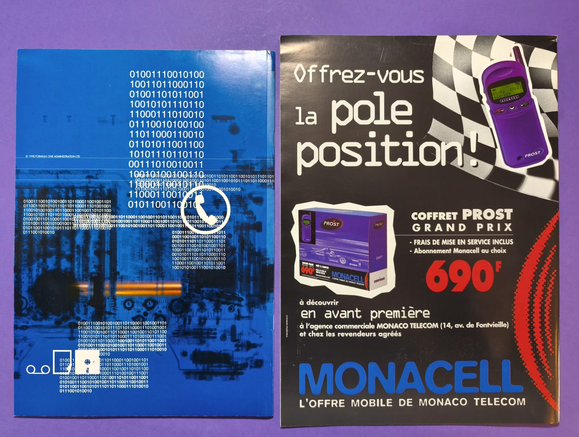 alte Original Pressemappe, Formel 1 Grand Prix Monaco 1998, Michael Schumacher Ferrari,.. Media Dossier