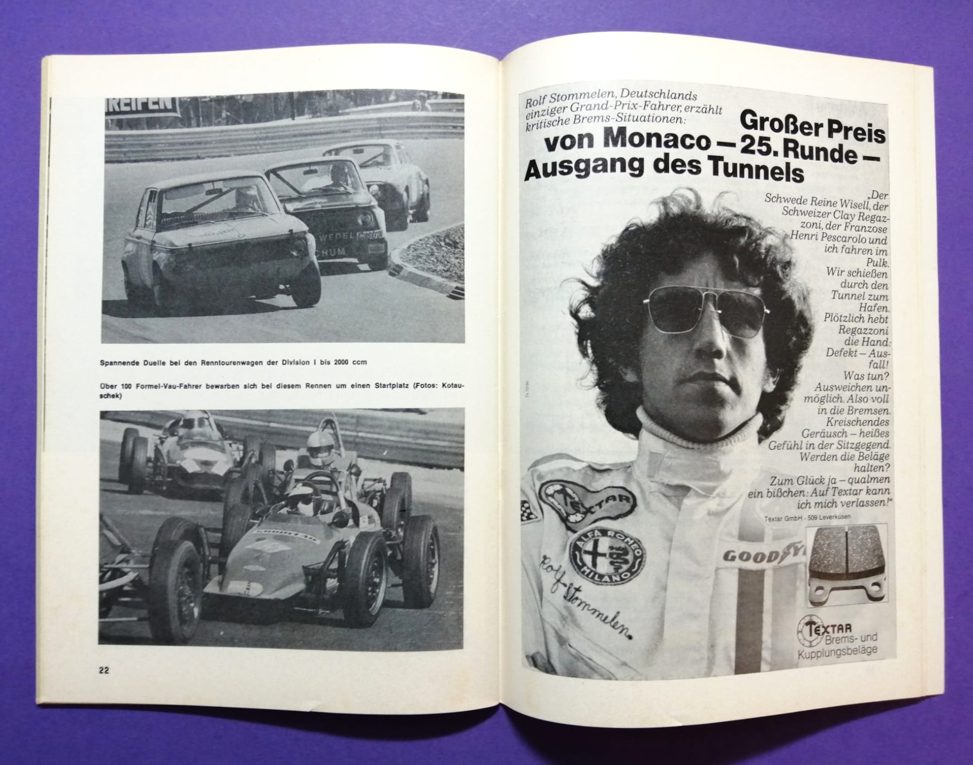 RARITÄT! altes Rennprogramm, 500km Eifelpokal Rennen Nürburgring Nordschleife 1972, Ford Capri DRM, Formel V, Helmut Koinigg, Renault Alpine,..