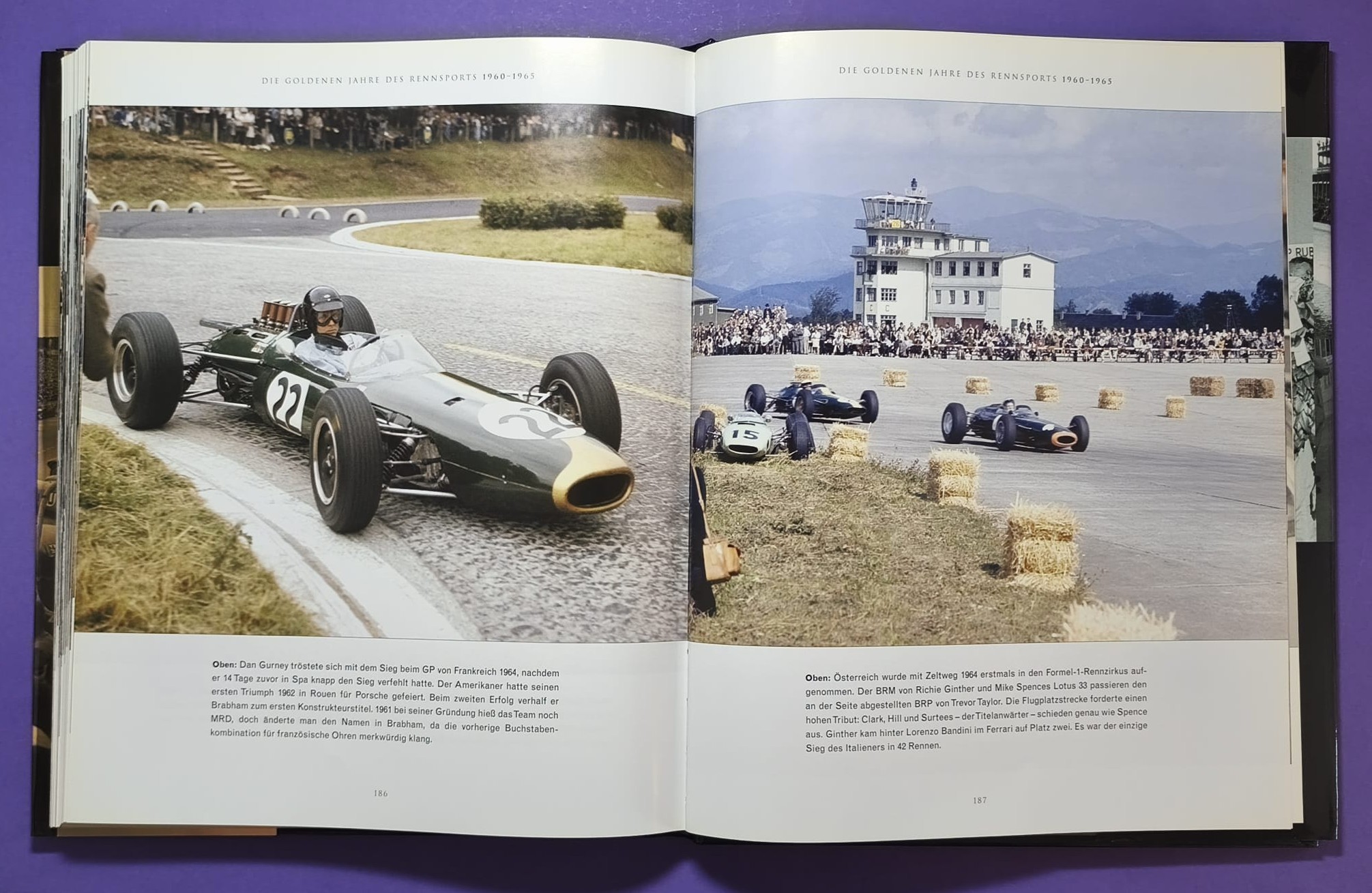 Buch, Das goldene Zeitalter des Rennsports 1920 bis 1965, die Autos, die Rennen, die Fahrer, Formel 1 Grand Prix, 24h LeMans, Ferrari, Mercedes,..