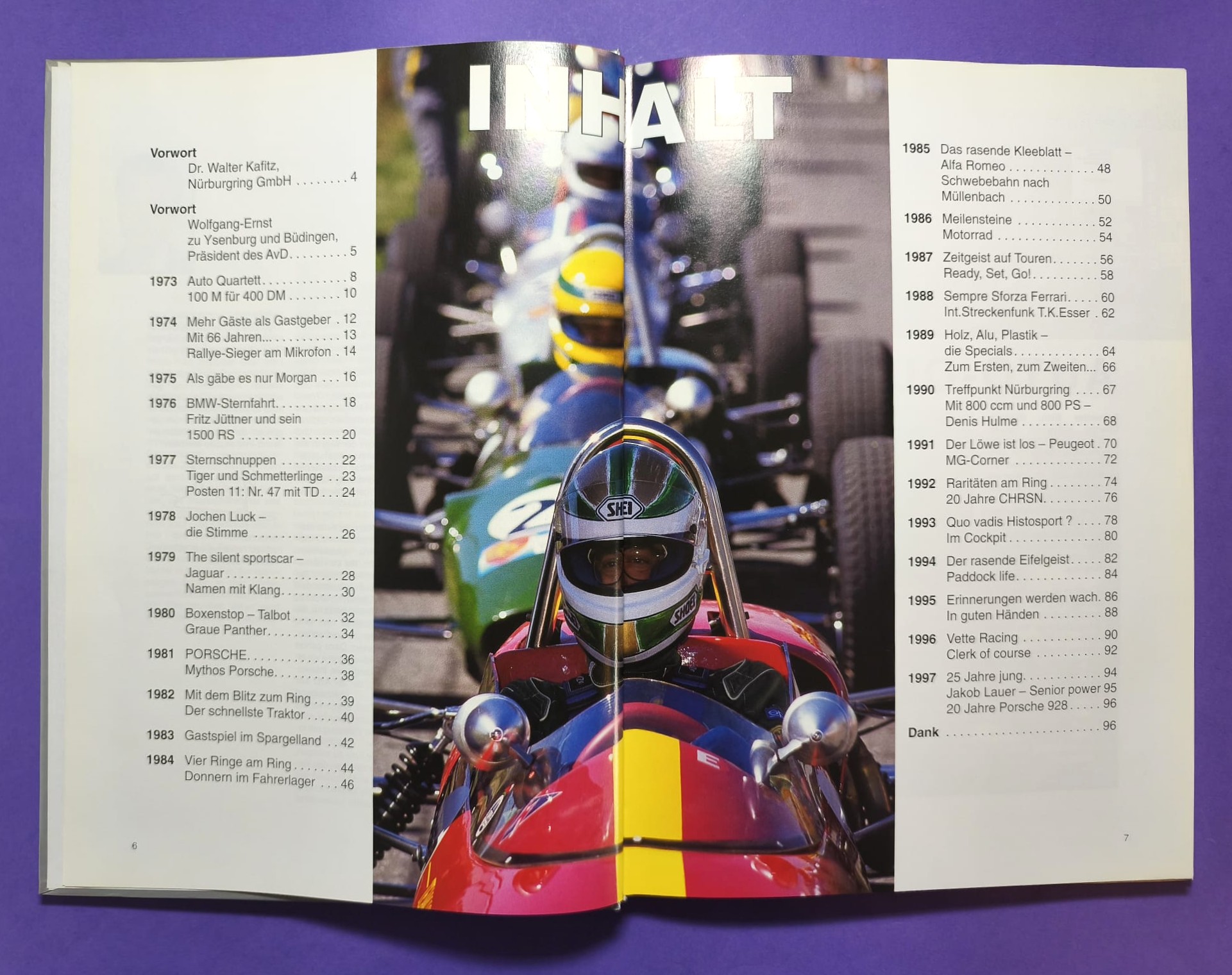 altes Buch, 25 Jahre AvD Oldtimer Grand Prix Nürburgring