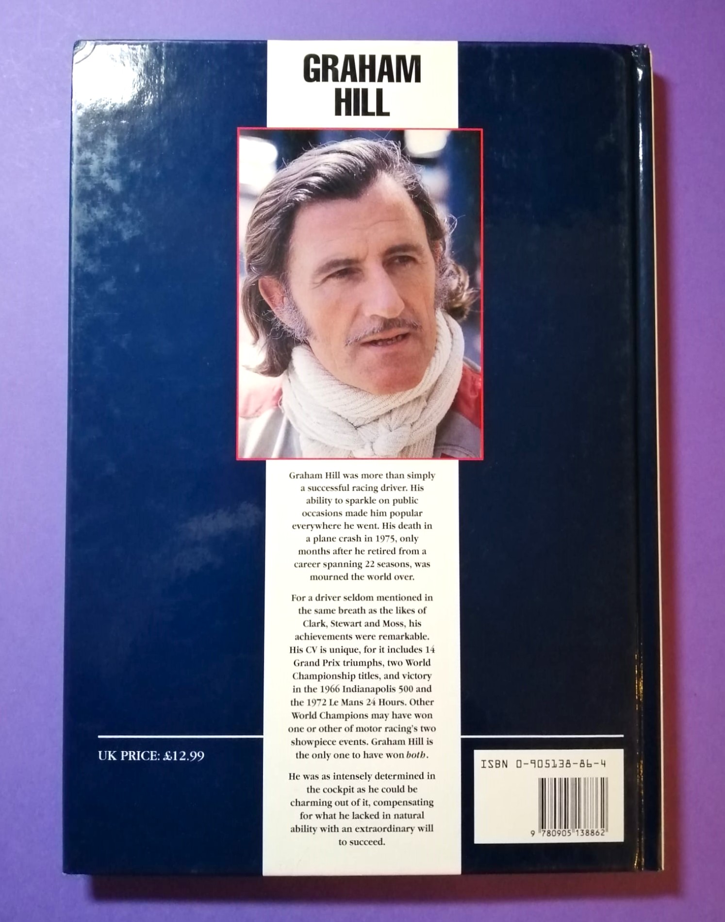 altes Buch, Graham Hill, Formel 1 Grand Prix Weltmeister, BRM, Lotus,.. Englisch!