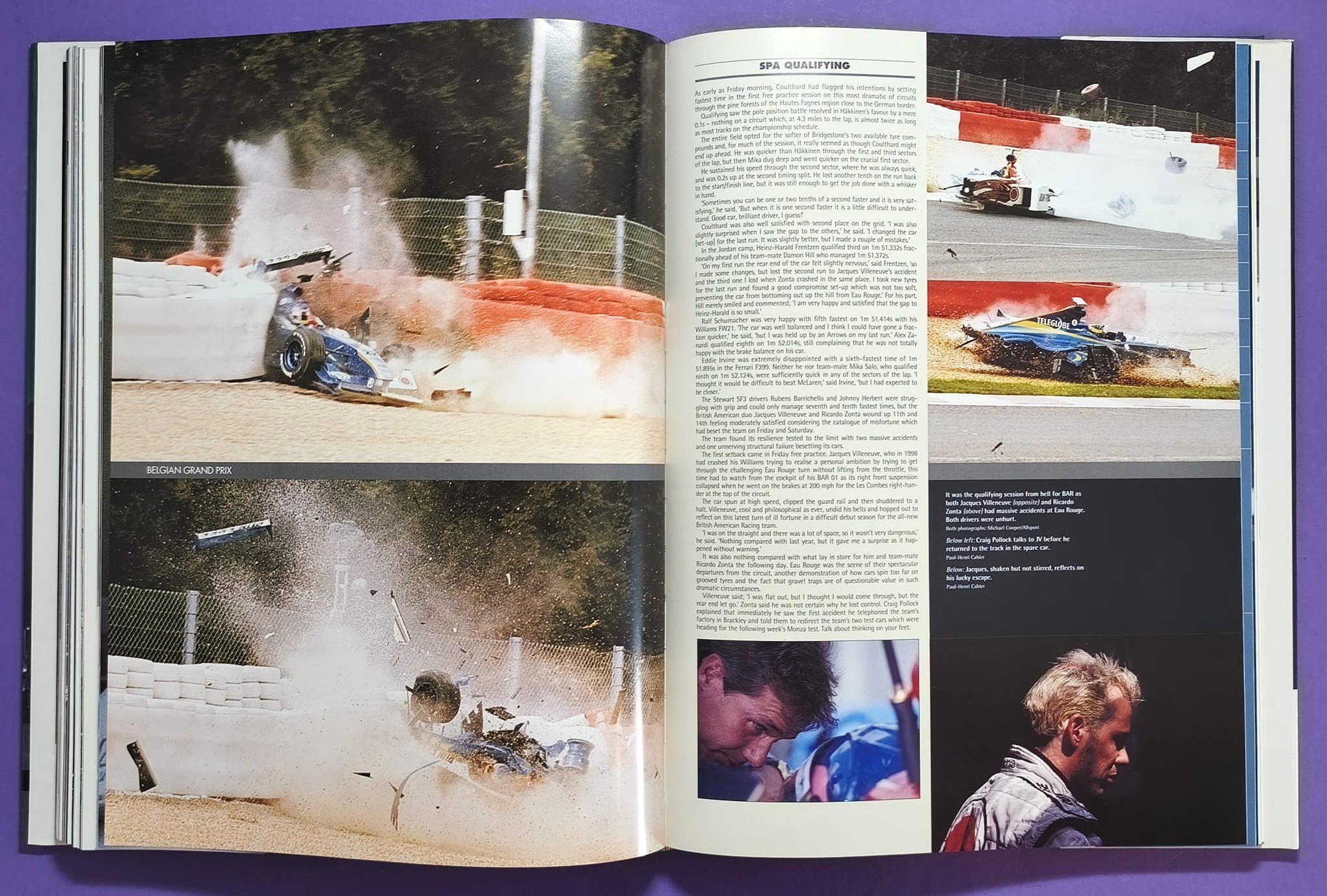 altes Motorsport Jahrbuch Autocourse 1999-2000, Formel 1, 3000, 3, Alex Zanardi, Schumacher, Häkkinen, Hill, Button,.. Ferrari, ProstGP,.. A1-Ring Spielberg, US, LeMans, Tourenwagen Nissan Primera, Volvo,.. MGF Cup, ENGLISCH!