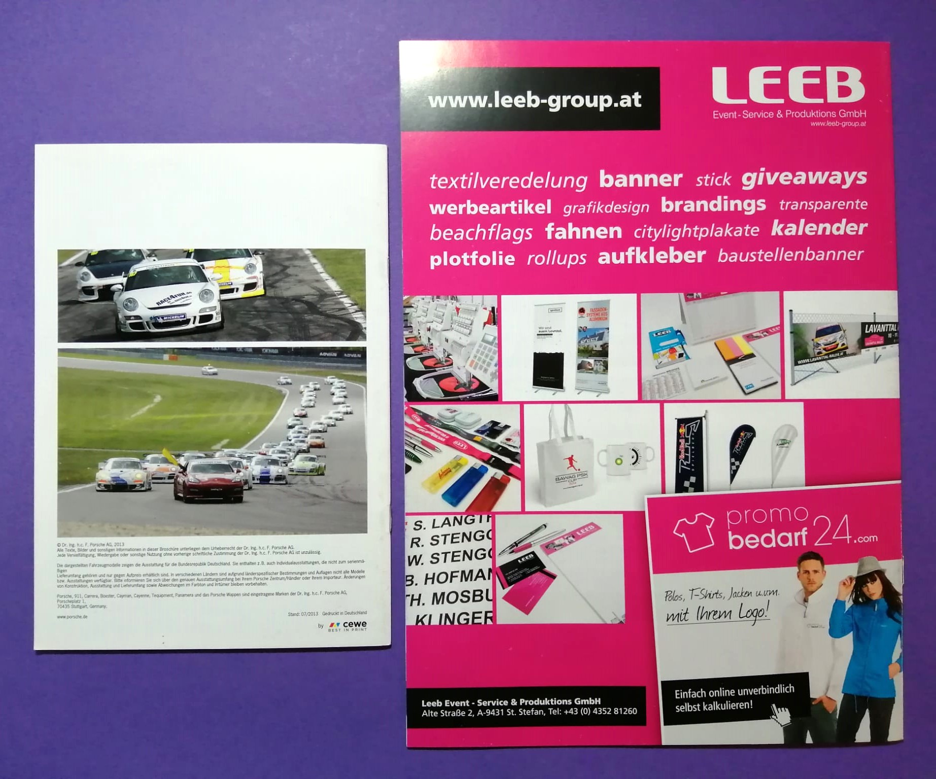 2 Stück Rennprogramme, Red Bull Ring, Spielberg, Porsche Sports Cup 2013, Rundstreckentrophy 2016
