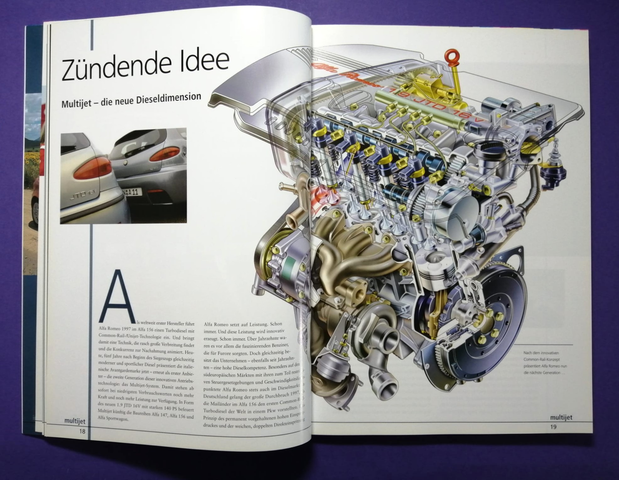 altes Alfa-Romeo Jahrbuch Magazin, Nr.3, Jahr 2002, Alfa 147 GTA & Cup, 156 GTA, Brera, 24h LeMans, Tourenwagen WM, Oldtimer...