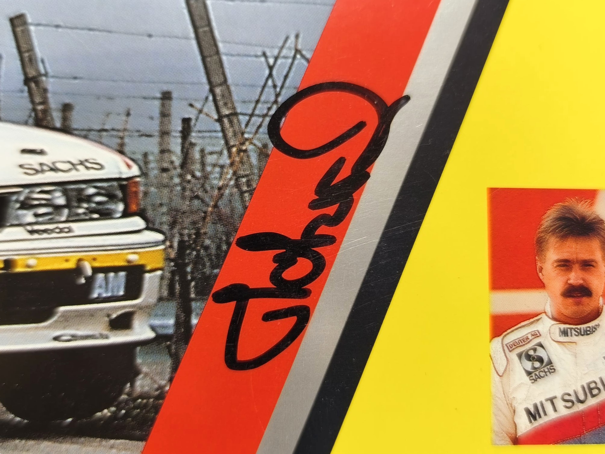 Original Autogramm, Ronald Holzer, Mitsubishi Galant, Rallye, alte Karte 15x21cm