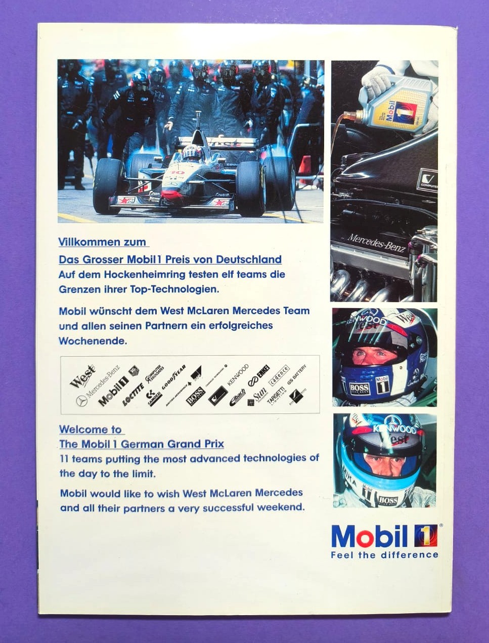 Offizielles Rennprogramm, Formel 1 Grand Prix Deutschland Hockenheimring 1997, Sieger Gerhard Berger Benetton, Michael Schumacher Ferrari, Prost GP,..
