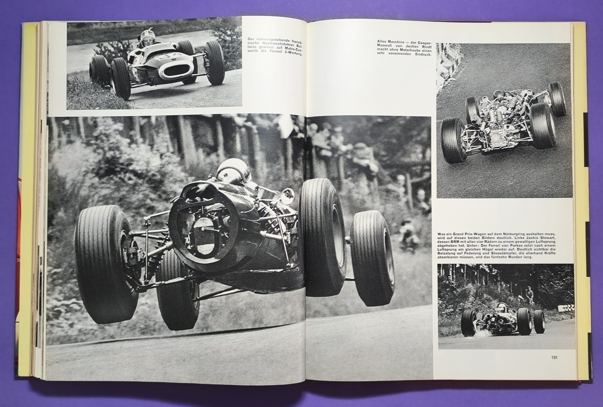 altes Buch, Auto Jahr 1966-1967, Nr. 14, Ferrari, Ford GT40, Porsche, Lamborghini Miura,.. Formel 1, LeMans, Rallye, Mille Miglia,.. Jochen Rindt, Brabham, Clark, Hill,.. 