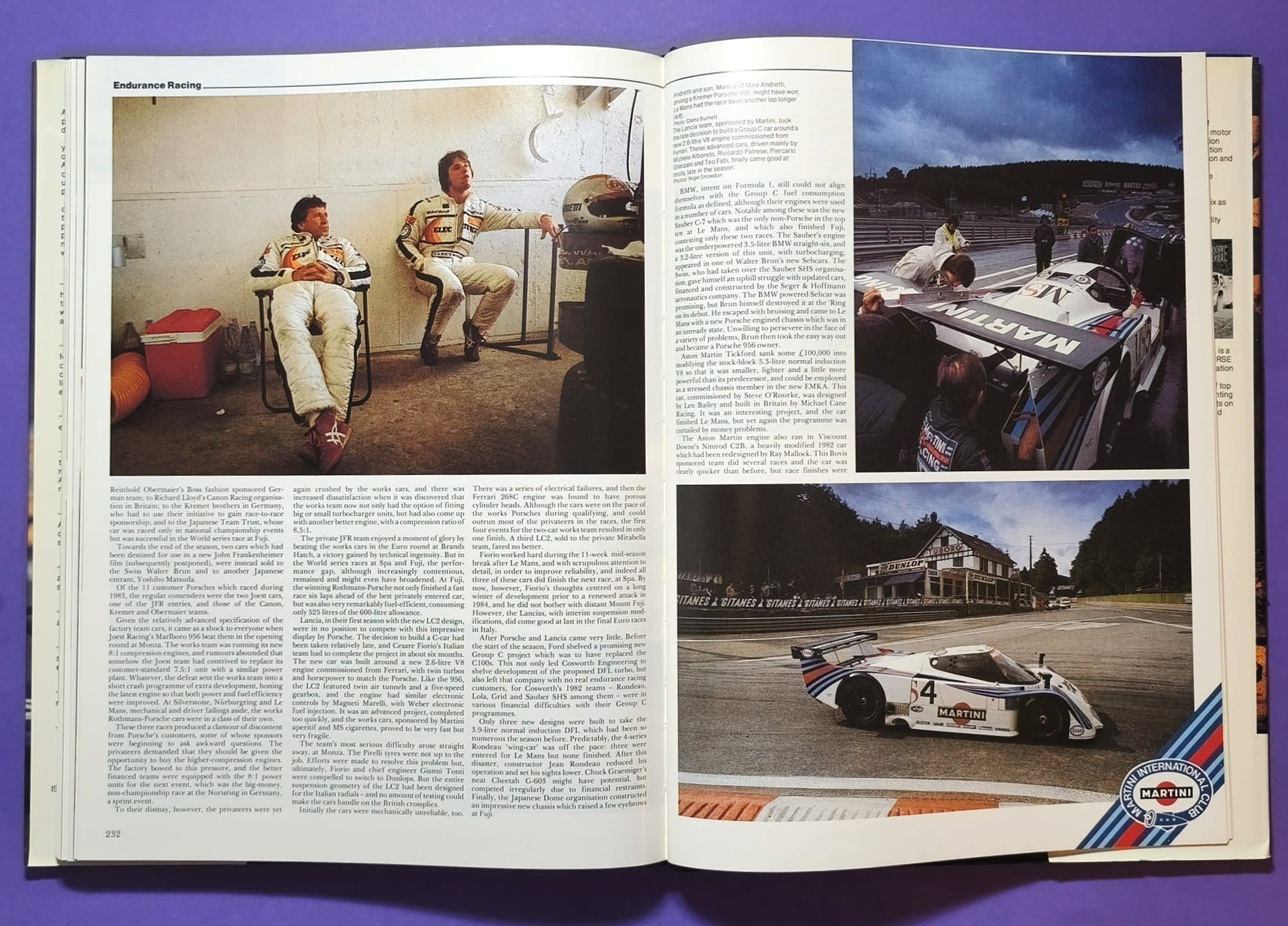 altes Buch, Autocourse 1983-84, Motorsport, Formel 1, 2, Sportwagen WM, Piquet, Lauda, Prost, Rosberg, Angelis,.. Martini Lancia,.. Österreichring,.. ENGLISCH! 