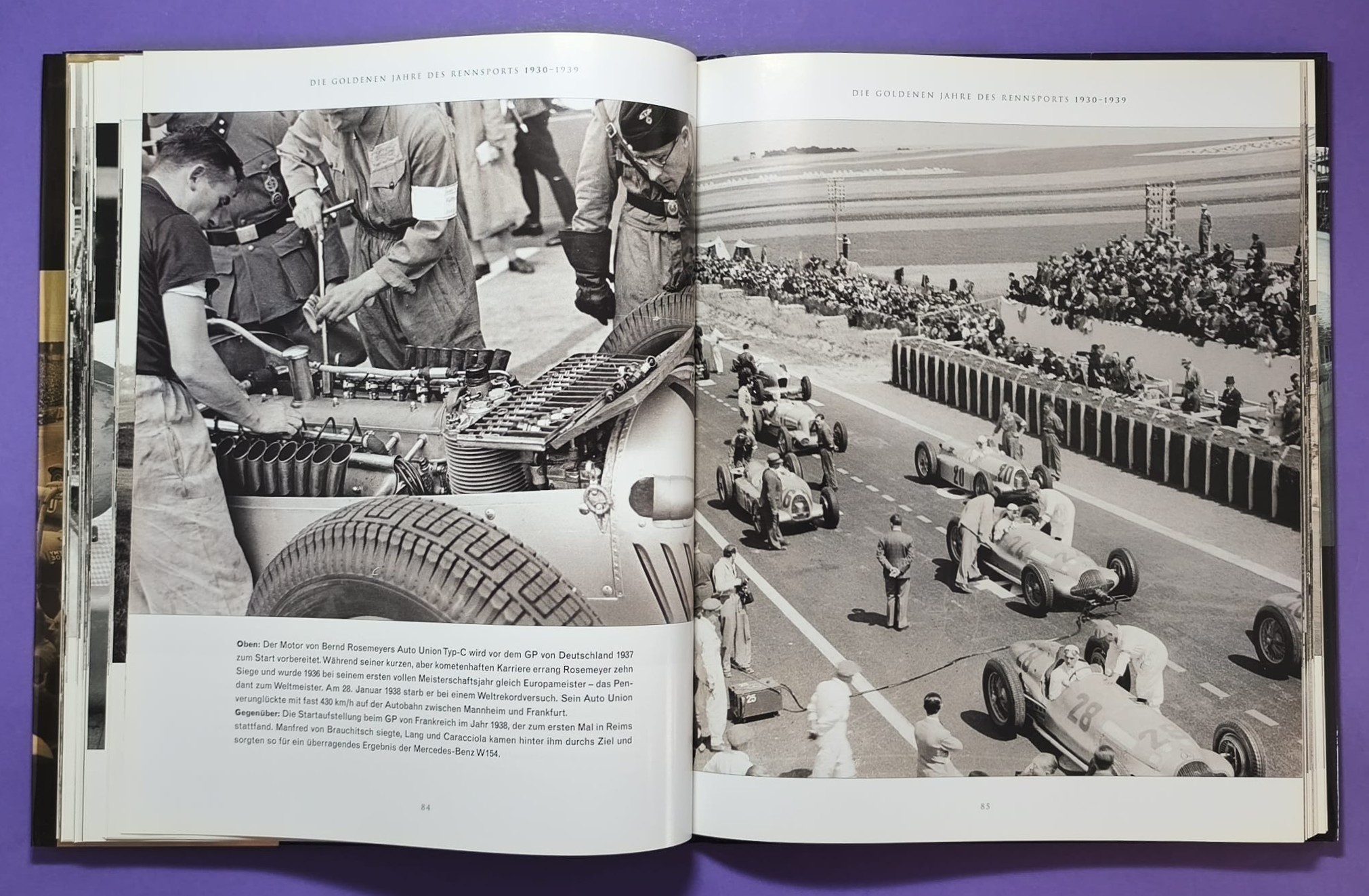 Buch, Das goldene Zeitalter des Rennsports 1920 bis 1965, die Autos, die Rennen, die Fahrer, Formel 1 Grand Prix, 24h LeMans, Ferrari, Mercedes,..