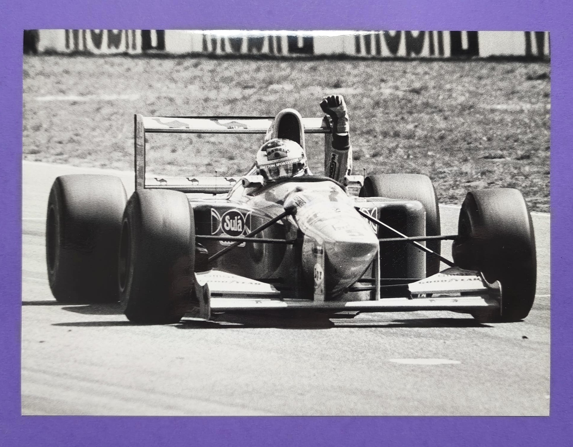 altes Pressefoto, Michael Schumacher, Benetton Ford, Formel 1 Grand Prix 1993, 16x22cm