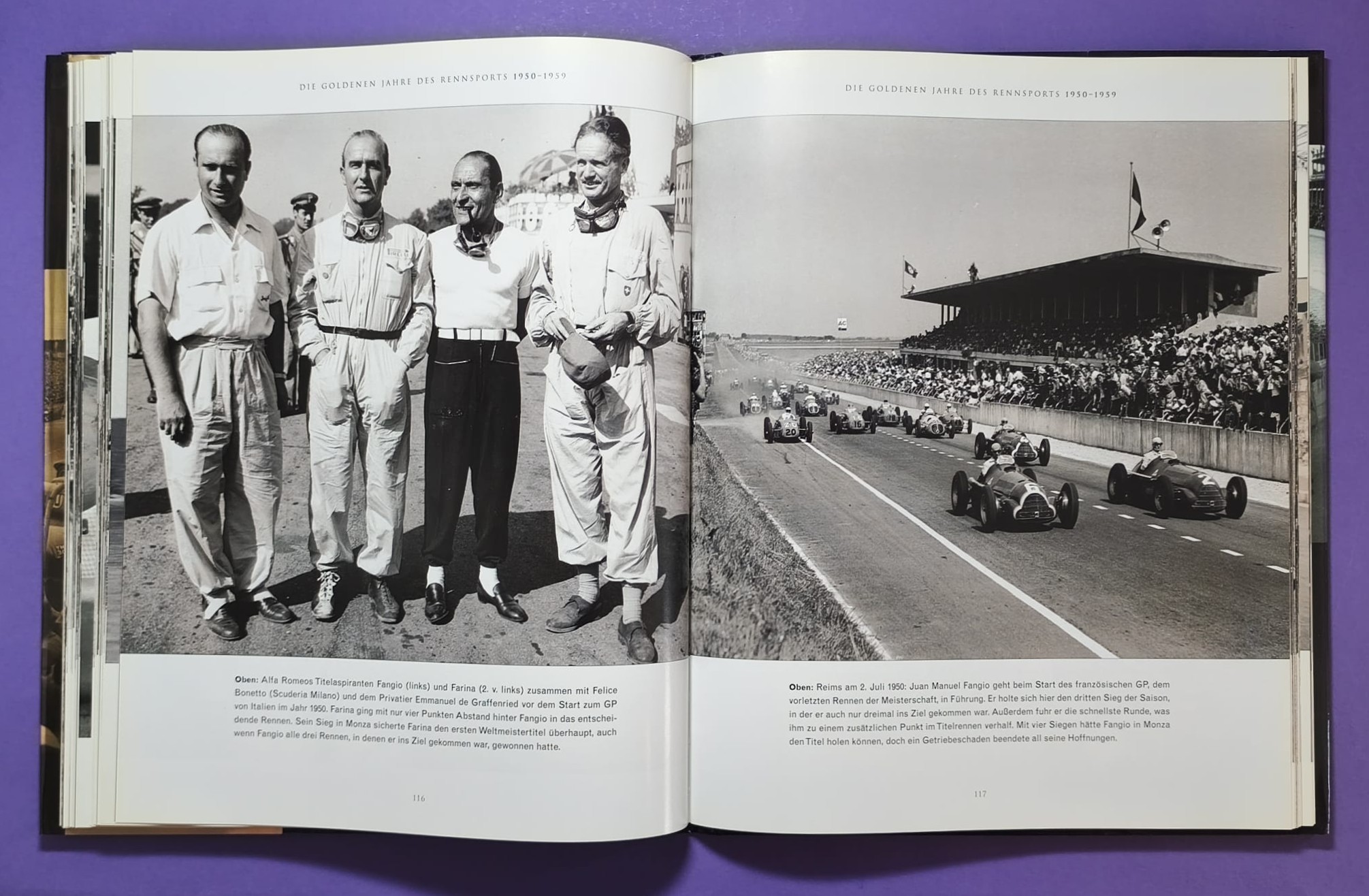 Buch, Das goldene Zeitalter des Rennsports 1920 bis 1965, die Autos, die Rennen, die Fahrer, Formel 1 Grand Prix, 24h LeMans, Ferrari, Mercedes,..