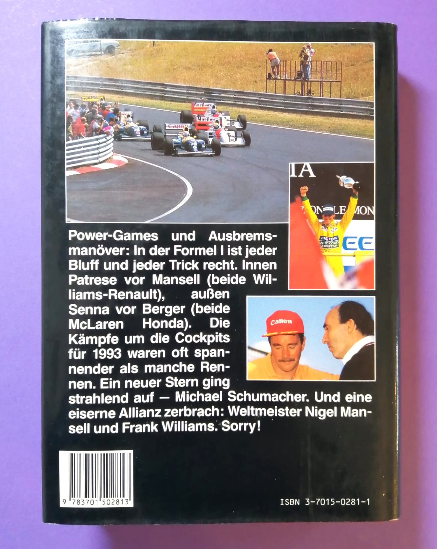 altes Buch Grand Prix Story 1992 Heinz Prüller, Formel 1 Grand Prix Jahrbuch, Weltmeister Nigel Mansell - Williams Renault