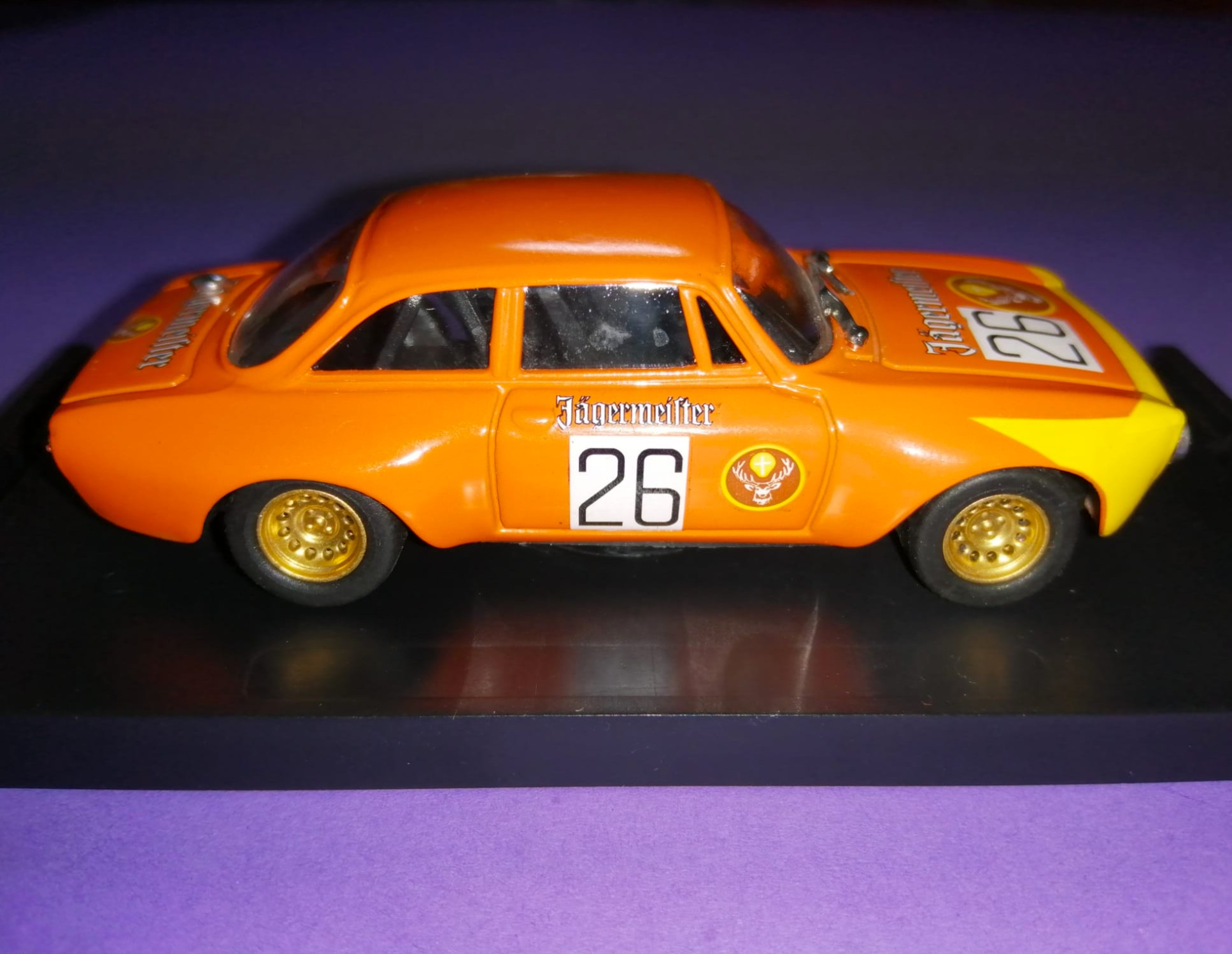seltenes altes Progetto Modellauto 1:43 Jägermeister Alfa-Romeo GTAm, Nr. 26, Tourenwagen