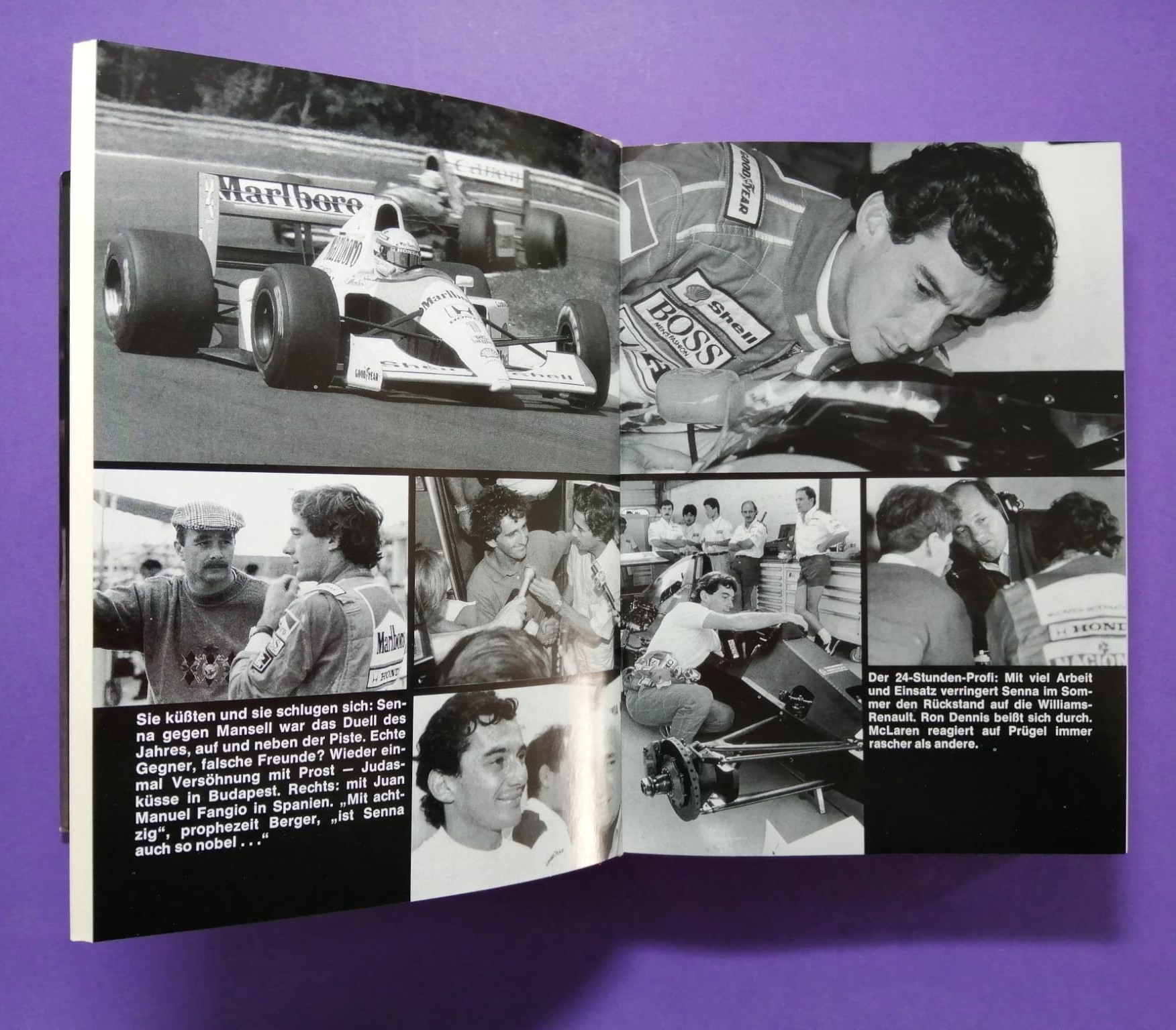 altes Buch Grand Prix Story 1991, Formel 1 Grand Prix Jahrbuch, Heinz Prüller, Weltmeister Ayrton Senna, McLaren