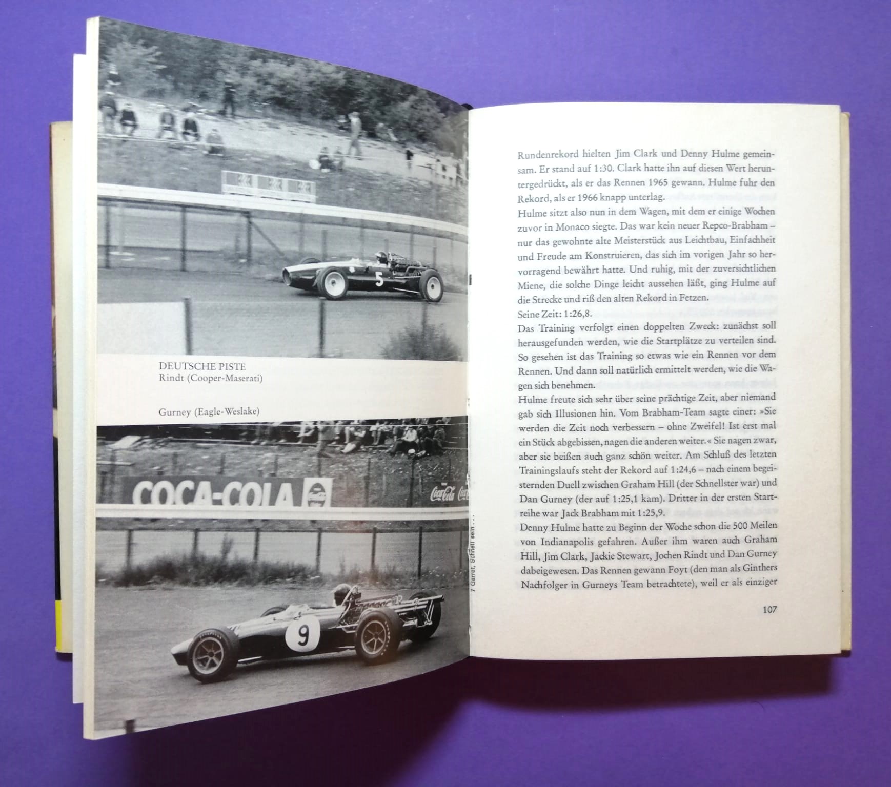altes Buch, Schnell sein ist nicht alles, Der Weg zur Fahrer Weltmeisterschaft, Formel 1 Grand Prix, Jochen Rindt, Clark, Hill, Stewart,..