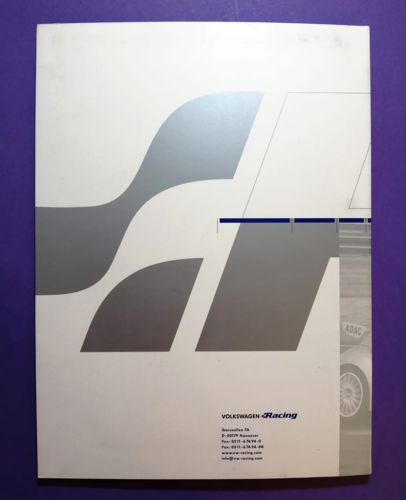 alte Pressemappe, Volkswagen Racing, Polo Super 1600 Rallye 2002, Kleinschmidt, Depping, Pons, Gottschalk Englisch!  