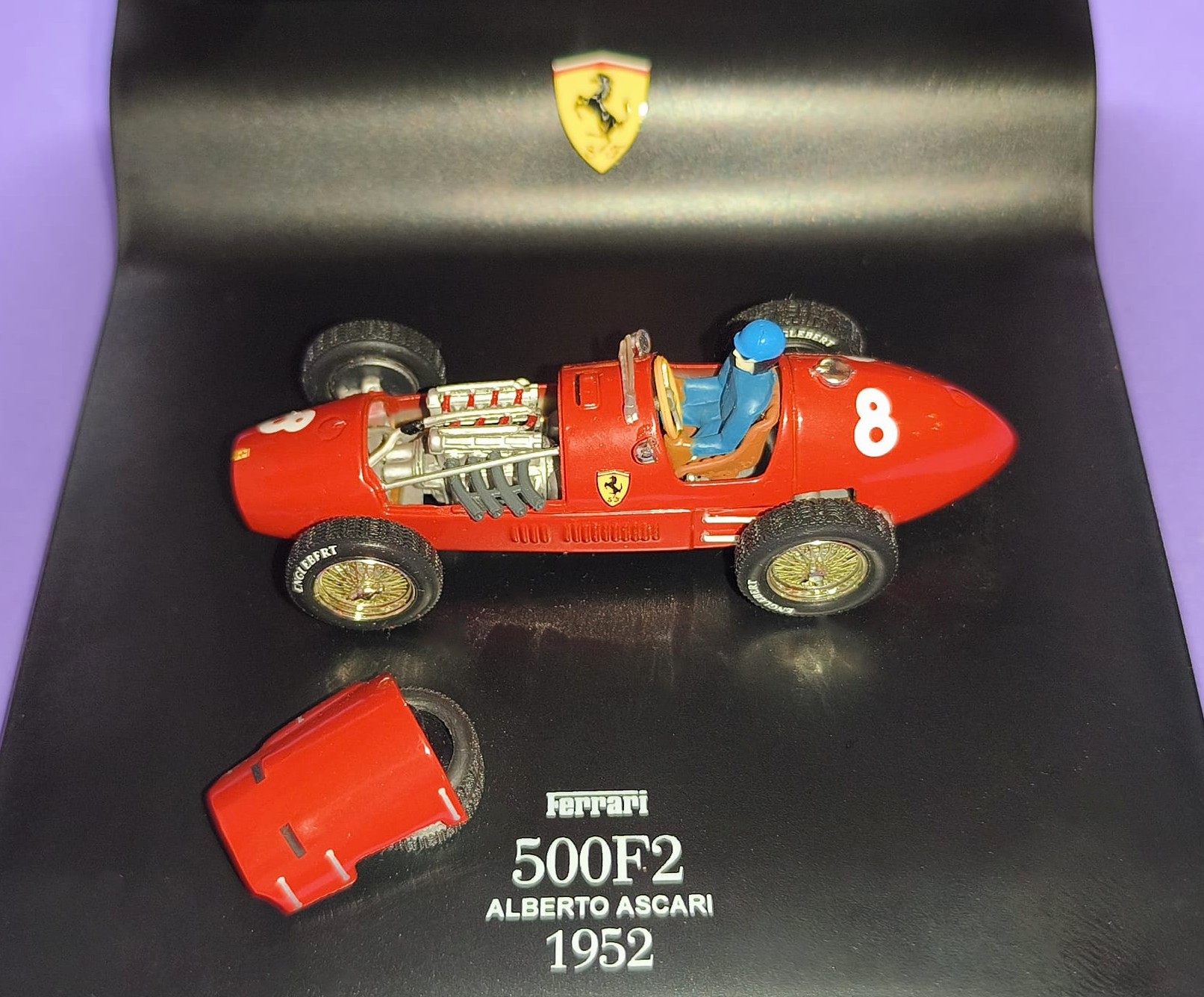 RARITÄT! altes Modellauto 1:43 La Storia, Alberto Ascari, Ferrari 500 F2, Formel 1 Grand Prix 1952