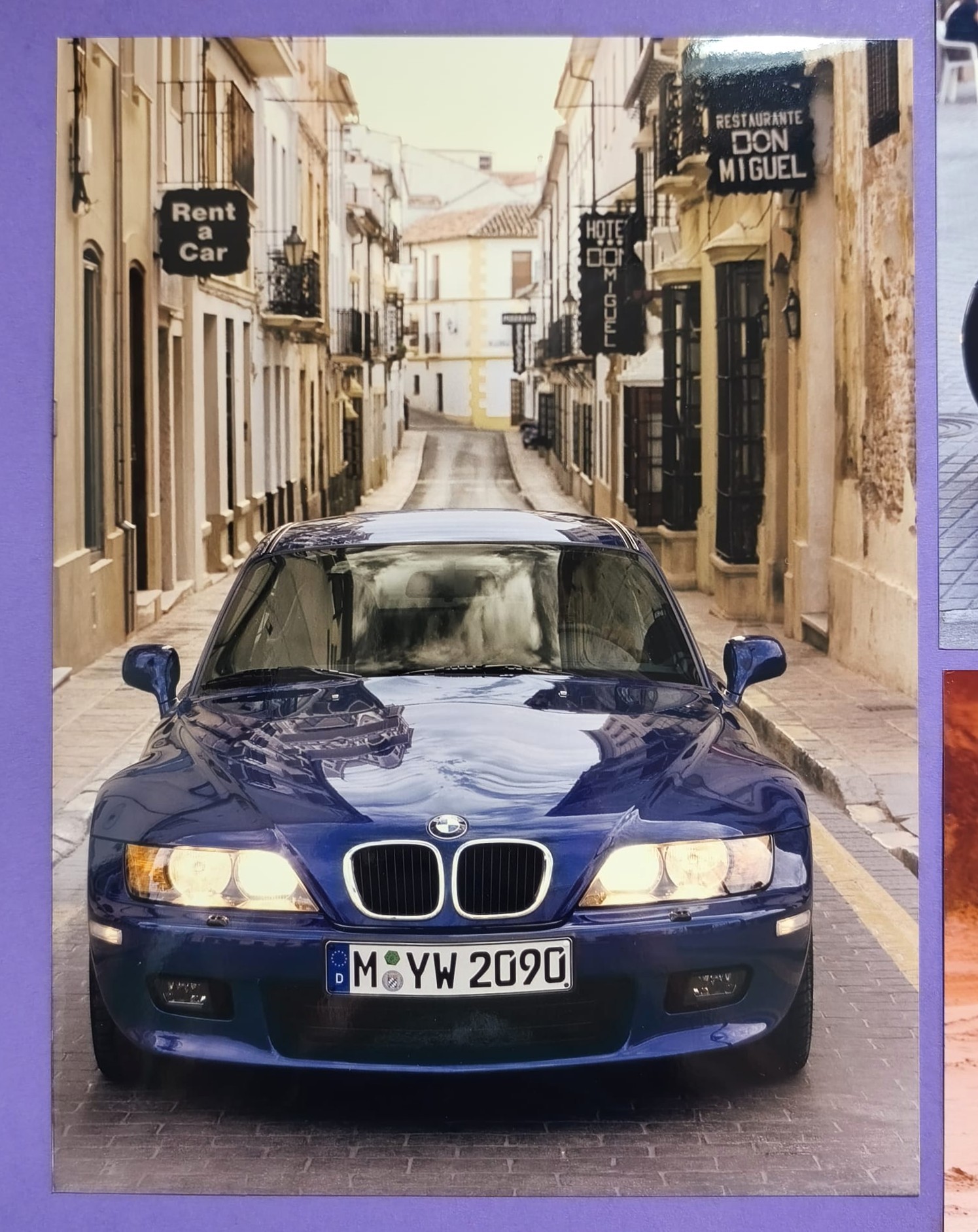 5 Stück alte Werks Pressefotos, BMW Z3 2,8 Coupe, 1998, 18x24cm