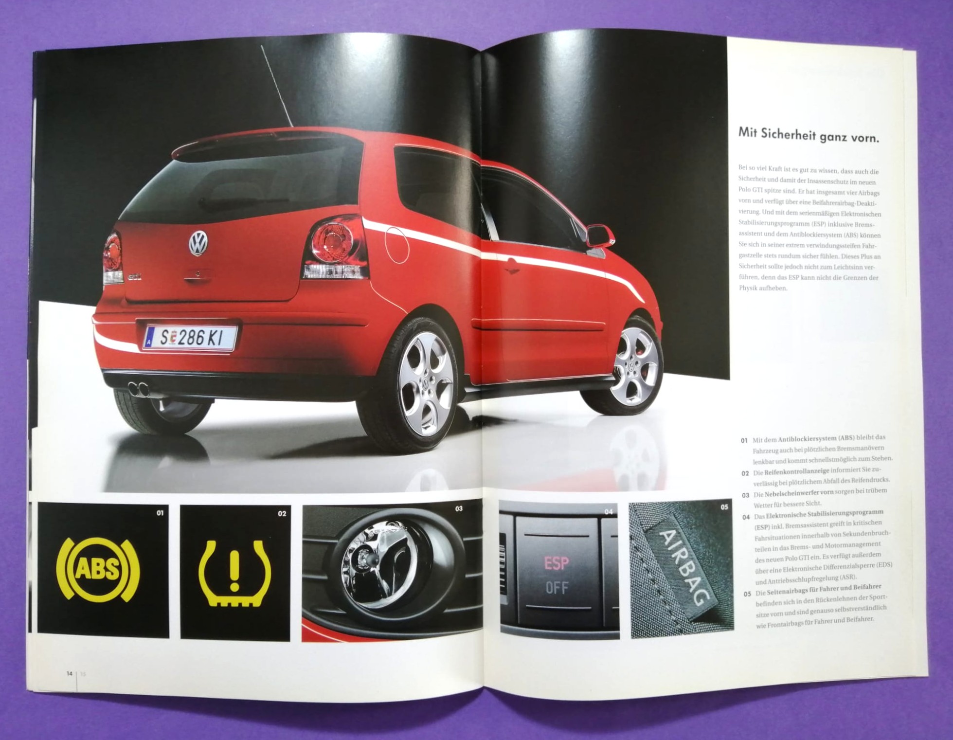 Original Autoprospekt, VW Polo GTI