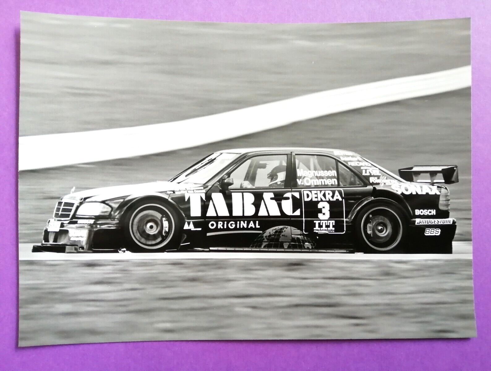 altes Presse Werksfoto DTM, Mercedes-Benz C AMG 1995, Jörg van Ommen ...